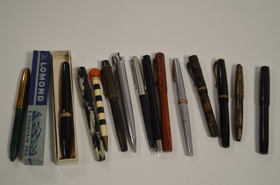 Lot 665 - Fourteen fountain pens