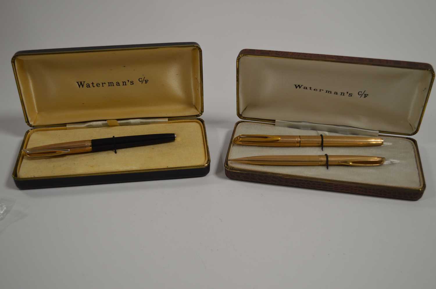Lot 698 - Watermans cased pens