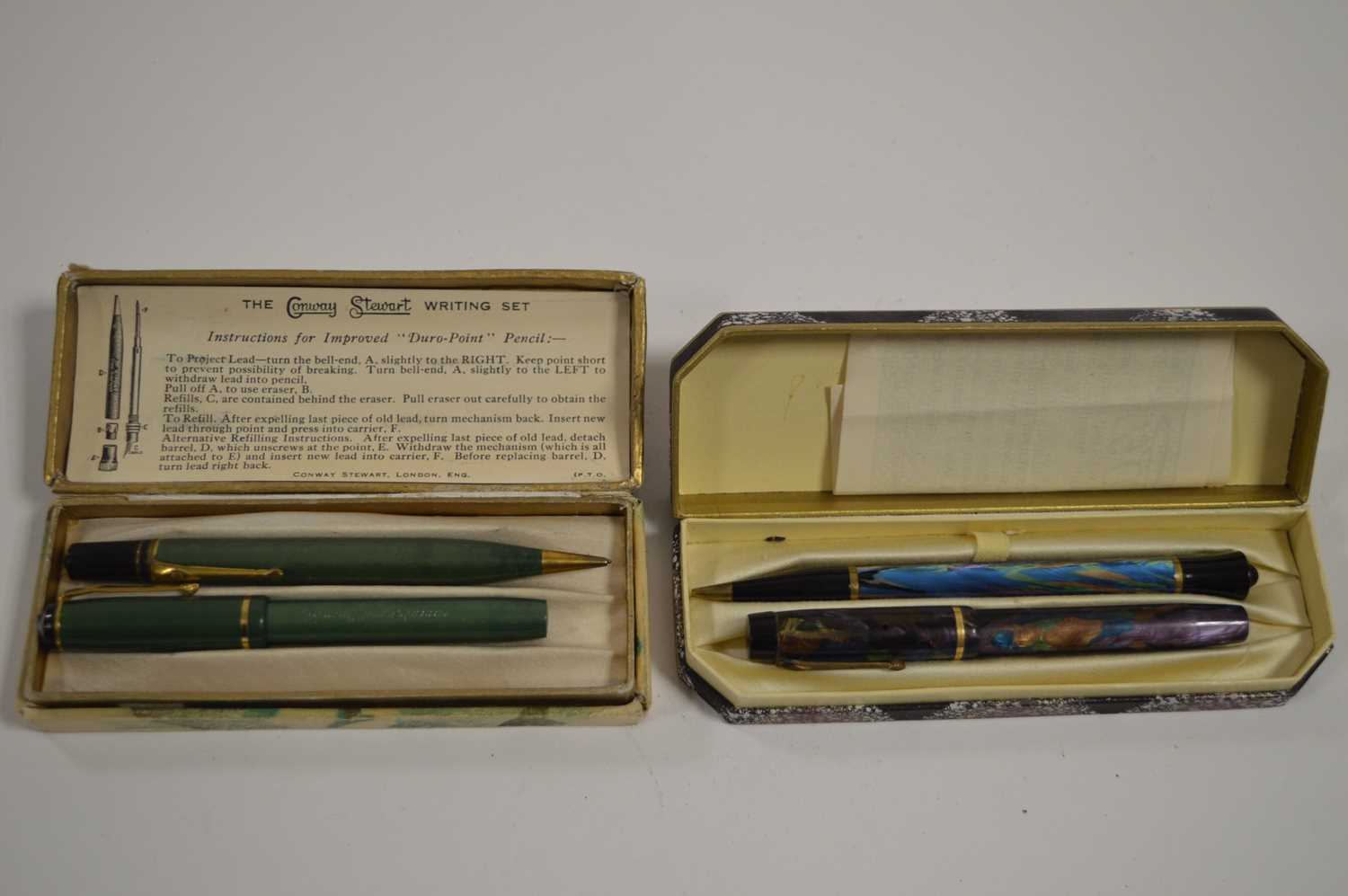 Lot 692 - Two Conway Stewart Dinkie sets
