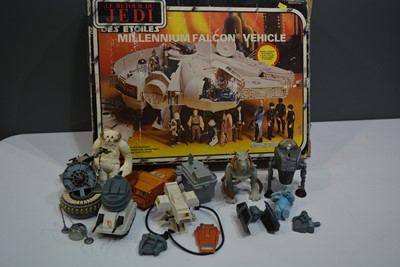 Lot 1170 - Boxed Lucas Film Return of the Jedi Millenium Falcon vehicle, with box etc.