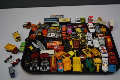 Lot 1173 - Diiecast vehicles, mostly matchbox including cars, vans and trucks (a qty)