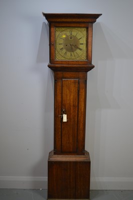 Lot 380 - 19th Century oak longcase clock