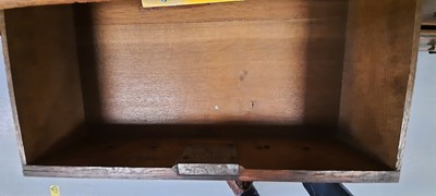 Lot 370 - Georgian oak press cupboard.