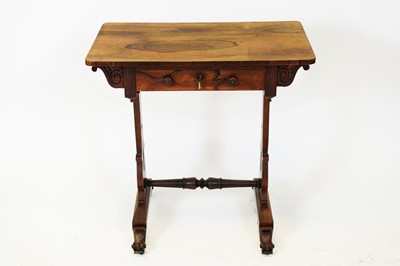 Lot 796 - Victorian rosewood worktable