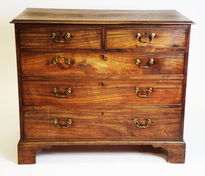 Lot 797 - George III mahogany chest of drawers