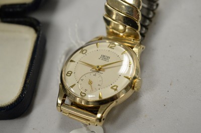 Lot 184 - Smiths Everest gold cased wristwatch