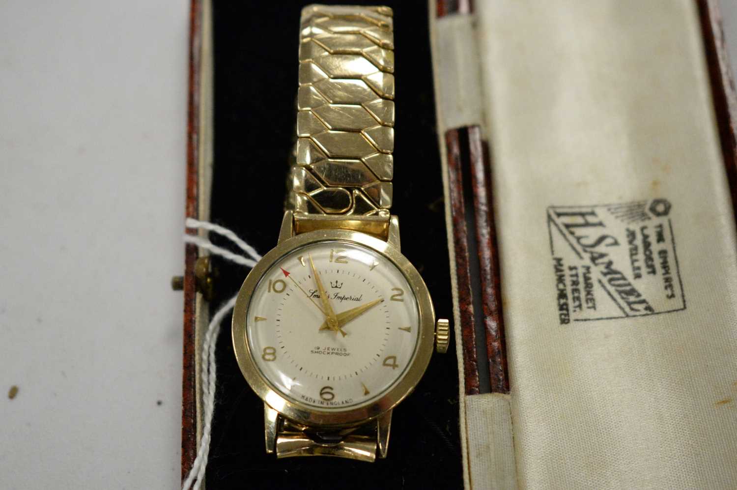Lot 185 - Smiths Imperial gold cased wristwatch