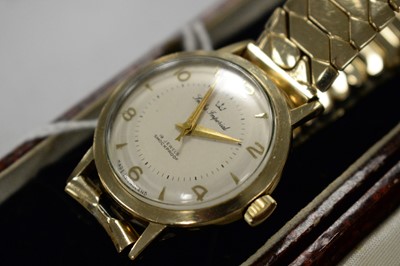 Lot 185 - Smiths Imperial gold cased wristwatch