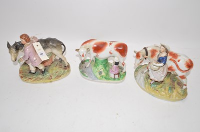 Lot 209 - Staffordshire and other figures.