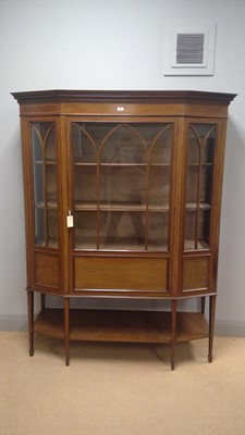 Lot 558 - Edwardian display cabinet.