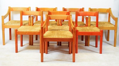Lot 118 - Vico Magistretti for Cassina Habitat - eight carver chairs