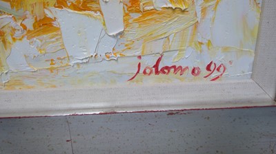 Lot 245 - "Jolomo" John Lowrie Morrison - oil.