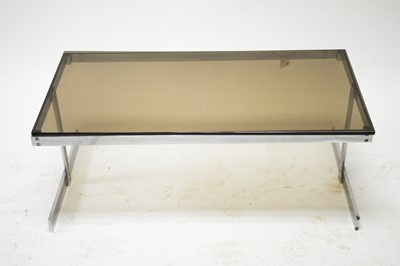 Lot 73 - Mid Century steel framed coffee table
