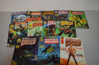 Lot 1318 - Doc Savage; Marvel; Bizarre Adventures, all by Curtis.