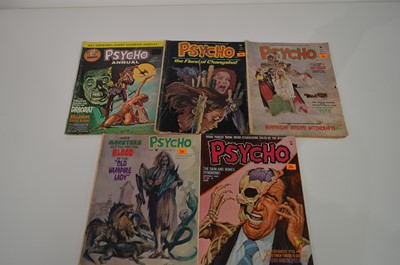 Lot 1340 - Psycho Comics and Psycho Annual.