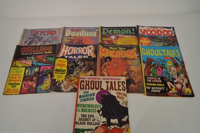 Lot 1341 - Ghoul Tales by Portman; and other horror magazines.