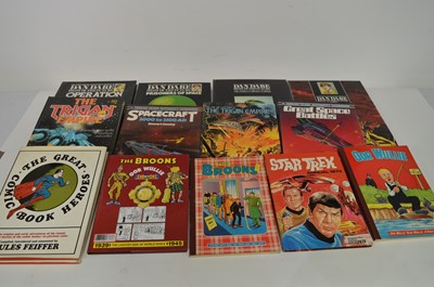 Lot 1358 - Dandare Pilot of the Future; and other comics-related books.