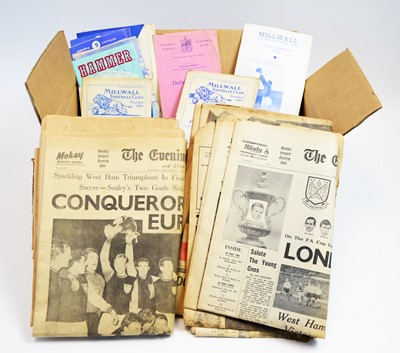 Lot 627 - Assorted 1960's football programmes for West...