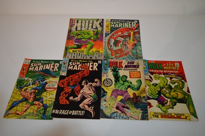 Lot 1369 - Tales to Astonish; The Sub-Mariner; and Hulk comics.