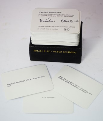 Lot 853 - First Edition Oblique strategies by Brian Lot 853 - First Edition Oblique strategies by Brian