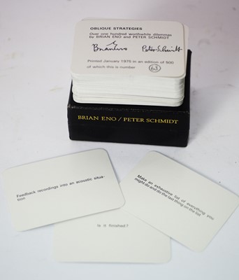 Lot 853 - First Edition Oblique strategies by Brian Eno and Peter Schmidt 1975