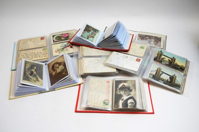 Lot 931 - Seven albums of mostly early 20th Century Postcards