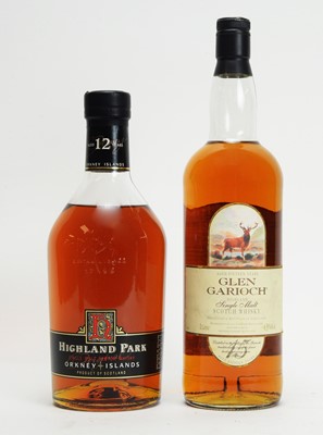 Lot 411 - Glen Garioch and Highland Park Orkney single malt whisky.