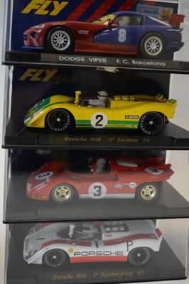 Lot 496 - Ten Fly classic slot cars, cased