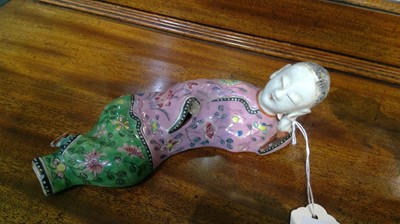 Lot 590 - Pair of Chinese wall hanging figures