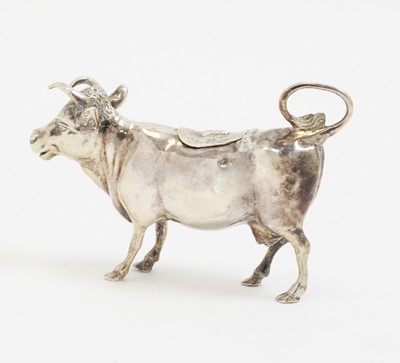 Lot 189 - A Dutch silver cow creamer