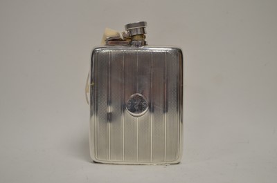 Lot 62 - Silver hip flask