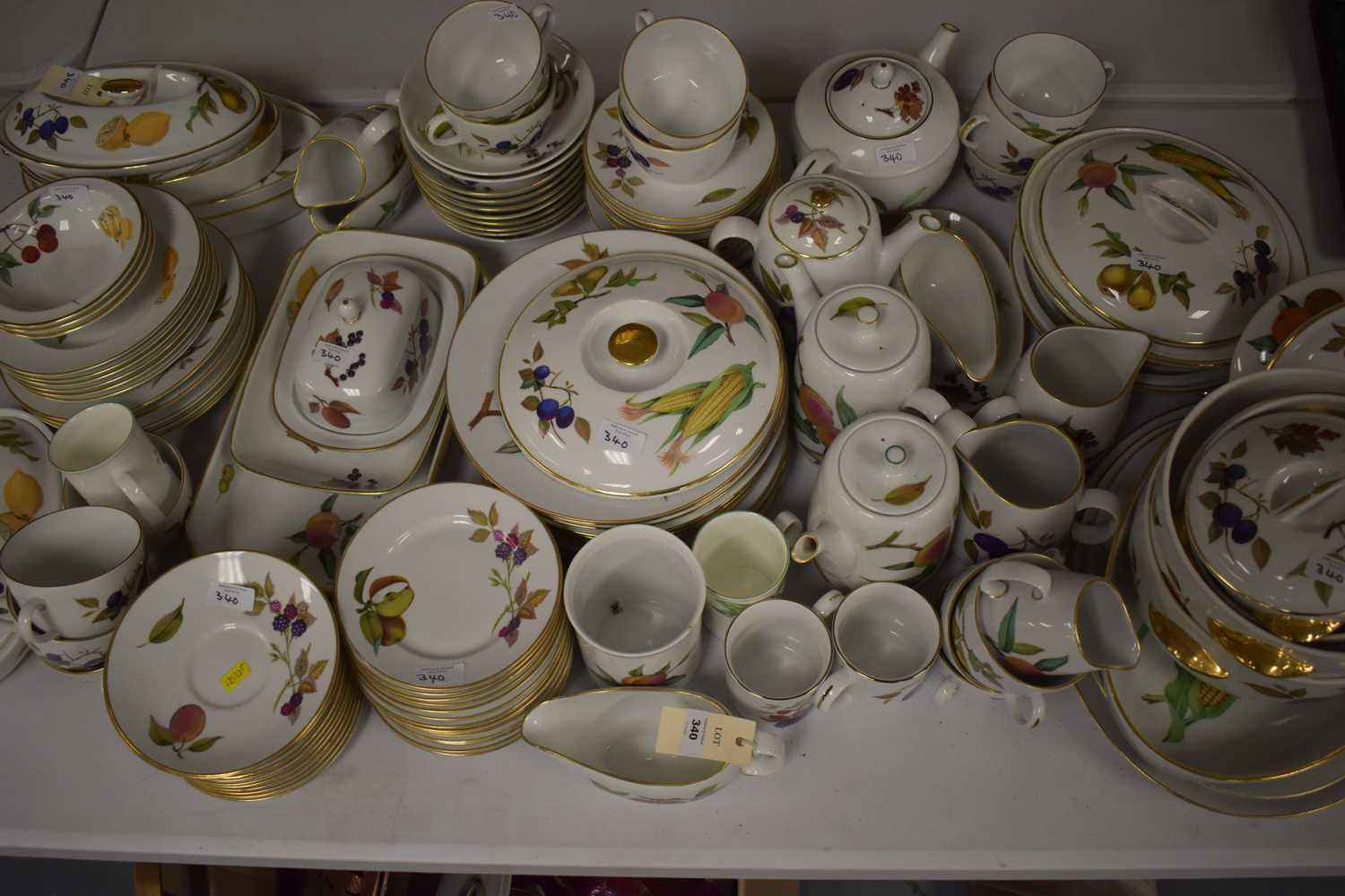 Lot 340 - Large assortment of Royal Worcester 'Evesham' oven-to-tableware.