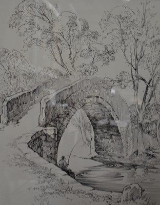 Lot 1644 - T Armstrong - pen and ink