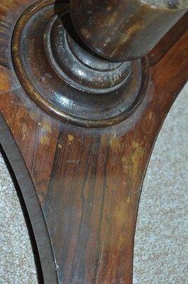 Lot 714 - An early Victorian rosewood duet stand