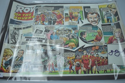 Lot 1471 - Roy of the Rovers, three pages of original artwork.
