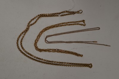 Lot 66 - Yellow metal chains