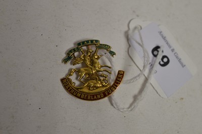 Lot 69 - A Northumberland Fusiliers sweetheart brooch