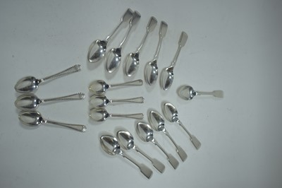 Lot 14 - Silver tea and coffee spoons