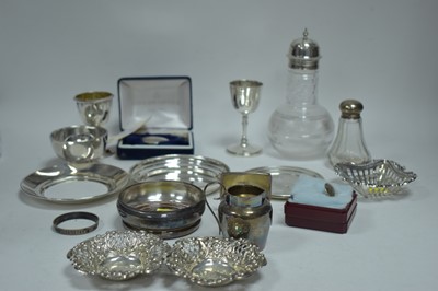 Lot 23 - A selection of small silver items