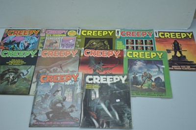 Lot 1482 - Creepy Horror Magazine by Warren; and Creepy Year Book.