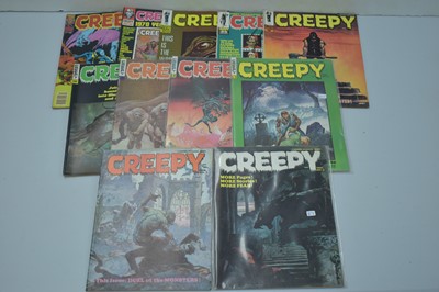 Lot 1483 - Creepy Horror Magazine by Warren; and Creepy Year Book.