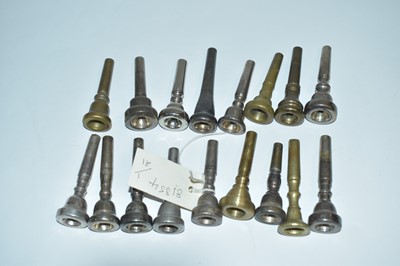 Lot 666 - 30 trumpet mouthpieces