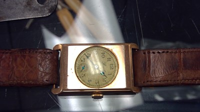Lot 92 - Three gold cased watches and others