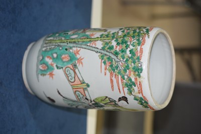 Lot 466 - Chinese famille verte vase
