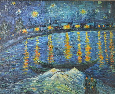 Lot 1771 - Style of Vincent Van Gogh - oil on canvas