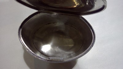 Lot 205 - George III silver tea caddy by John Mitchison, Newcastle
