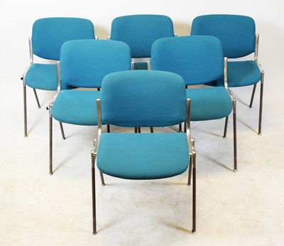 Lot 120 - Giancarlo Piretti For Castelli - six DSC, Axis 106 stacking chairs