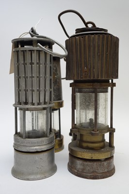 Lot 429 - Six vintage miners lamps