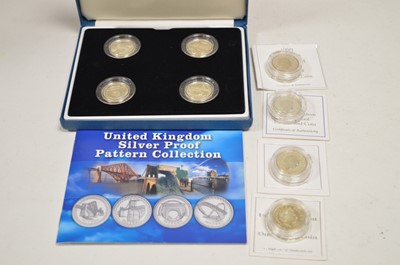 Lot 1610 - Proof silver £1 coins