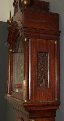 Lot 475 - James Allen, London - eight day musical mahogany longcase clock